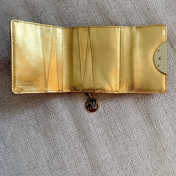 Stuart Weitzman Wallet Mandarian Croc Patent - New with Box - Picture 4 of 10